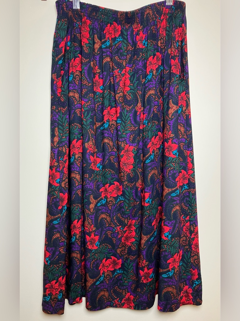 MADE IN USA VINTAGE SAG HARBOR MEDIUM FLORAL SKIRT